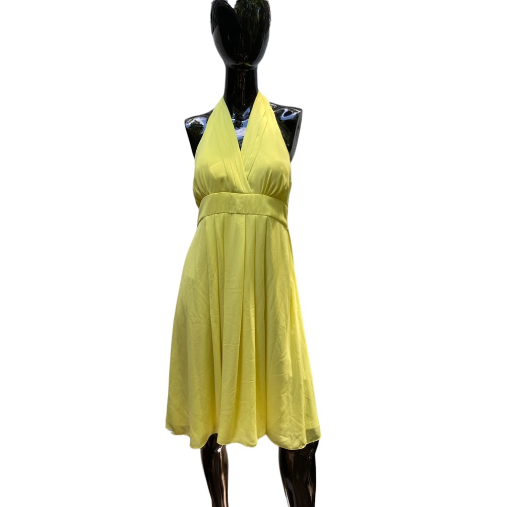 Vince Camuto yellow Marilyn Monroe style‎ dress size 8
